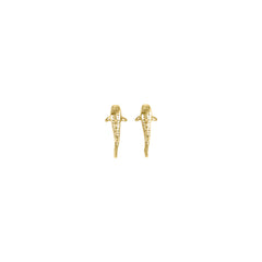 Whale Shark Solid Gold Post Earrings GER2213