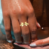 Hammerhead Shark Solid Gold Ring GRI2504