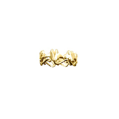 Manta Ray Solid Gold Band Ring GRI2557
