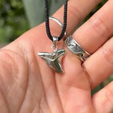 Shark Tooth Sterling Silver Pendant