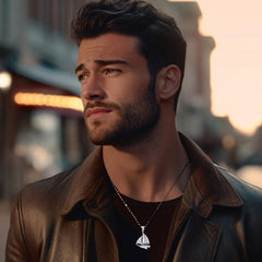 Enjoy sailing ~ Sterling Silver Sailboat Pendant Jewelry JP065 - DiveSilver Jewelry