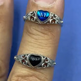 Starfish Sterling Silver With Inlaid Ring MG440