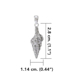 Seashell Sterling Silver Pendant SP010 - DiveSilver Jewelry