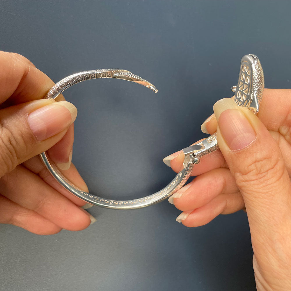 Whale Shark Sterling Silver Cuff Bracelet TBA188