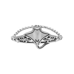 Manta Rays and Sharks Sterling Silver Chain Bracelet - DiveSilver Jewelry