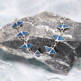 Manta Ray with Inlaid Silver Bracelet TBG545 - DiveSilver Jewelry