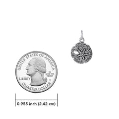 Sand Dollar Sterling Silver Charm TC216 - DiveSilver Jewelry