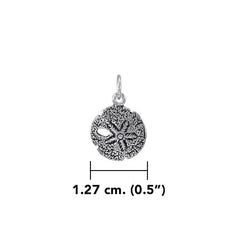 Sand Dollar Sterling Silver Charm TC216 - DiveSilver Jewelry