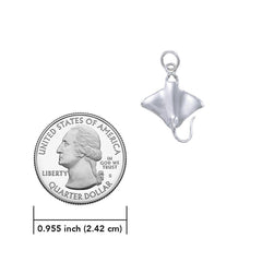 Manta Ray Sterling Silver Charm TC599 - DiveSilver Jewelry