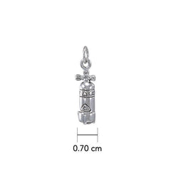 Dive Tank Sterling Silver Charm