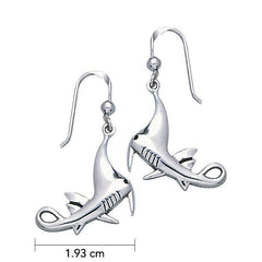 Manta Ray Sterling Silver Hook Earring
