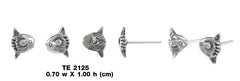 Sunfish Sterling Silver Post Earring