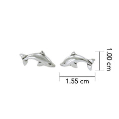 Whale Sterling Silver Post Earring
