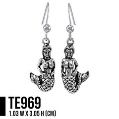 Mermaid Sterling Silver Earrings