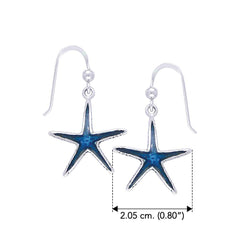 Starfish Sterling Silver Hook Earring TER015 - DiveSilver Jewelry