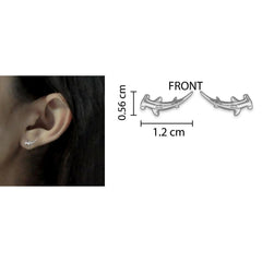 Sterling Silver Hammerhead Shark Post Earrings TER1970 - DiveSilver Jewelry