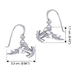 Hammerhead Shark Silver Earrings by Peter Stone TER2188 - DiveSilver Jewelry