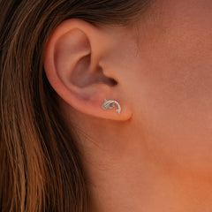 DiveSilver Whale Shark Sterling Silver Post Earrings