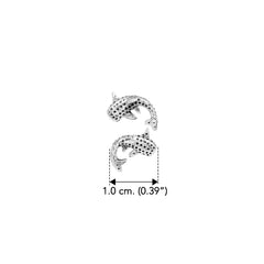 DiveSilver Whale Shark Sterling Silver Post Earrings