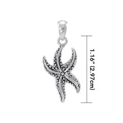 Starfish Sterling Silver Pendant