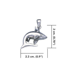 Great White Shark Sterling Silver Pendant TP1515 - DiveSilver Jewelry
