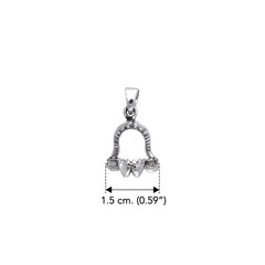 DiveSilver Shark Jaw Sterling Silver Pendant TP1539