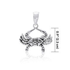 Blue Crab Sterling Silver Pendant TP230