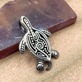 Aboriginal Turtle Sterling Silver Pendant