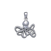 Master of mystery ~ Sterling Silver Octopus Pendant Jewelry TP2450 - DiveSilver Jewelry