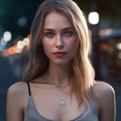 Sterling Silver Octopus Pendant with Chain and Earrings Set SET055 - DiveSilver Jewelry