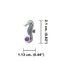 Seahorse Sterling Silver Pendant TPD083 - DiveSilver Jewelry