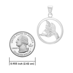 Double Whale Tail Sterling Silver Pendant TPD4421 - DiveSilver Jewelry
