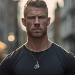 Nahant Schooner Boat Silver Pendant TPD4422 - DiveSilver Jewelry