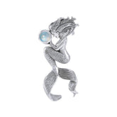 Mermaids Oracle Sterling Silver With Gemstone Pendant TPD4897 Pendant