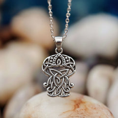 Celtic Inspired Jellyfish Sterling Silver Pendant
