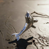 Sterling Silver Humpback Whale Pendant