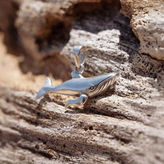 Blue Whale Sterling Silver Pendant