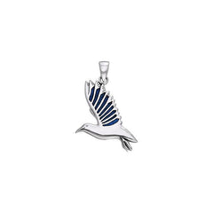 Inlaid Seagull Sterling Silver Pendant TPD585 by TPD585