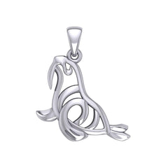 Hollow Walrus Silver Pendant TPD6035 - DiveSilver Jewelry
