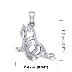Hollow Walrus Silver Pendant TPD6035 - DiveSilver Jewelry
