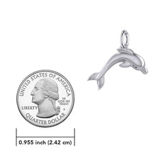 Oceanic Bonds Sterling Silver Friendly Dolphins Pendant by Peter Stone TPD6223 - DiveSilver Jewelry