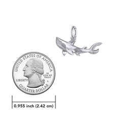 Graceful Guardian Sterling Silver Shark Pendant by Peter Stone TPD6225 - DiveSilver Jewelry