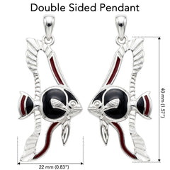 Pinnate Batfish Sterling Silver Pendant with Enamel TPD6235