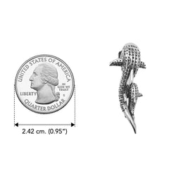 Whale Shark Mother and Child Sterling Silver Pendant by DiveSilver