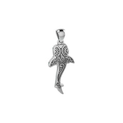 Large Oboriginal Whale Shark Sterling Silver Pendant By DiveSilver