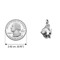 Angel Fish Sterling Silver Pendant TPD6306