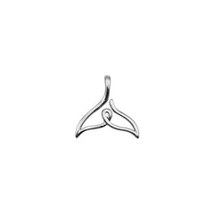 Whale Tail Minimal One Line Sterling Silver Pendant TPD6367