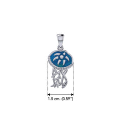 Jellyfish Sterling Silver Pendant TPD6436