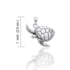 Sea Turtle Sterling Silver Pendant