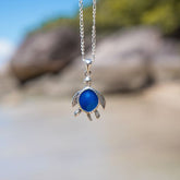 Turtle Sterling Silver Pendant with Enamel TPD830